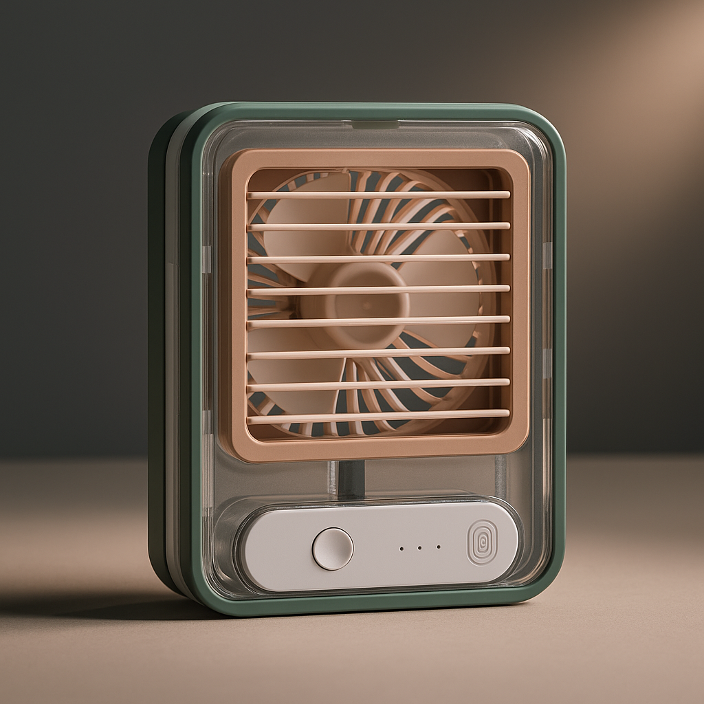Rechargeable Mini USB Fan with Mist Water Spray