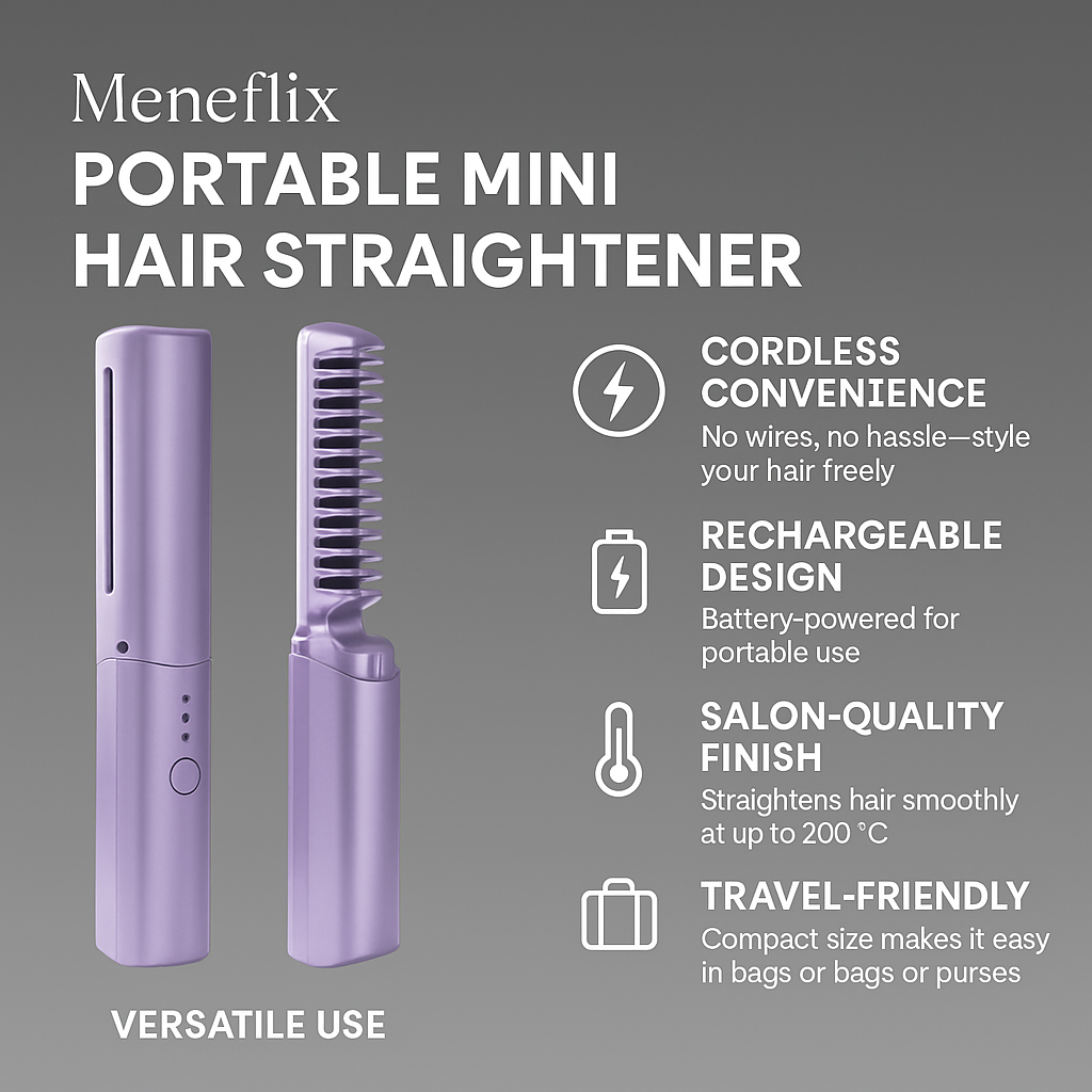 Meneflix Portable Mini Hair Straightener
