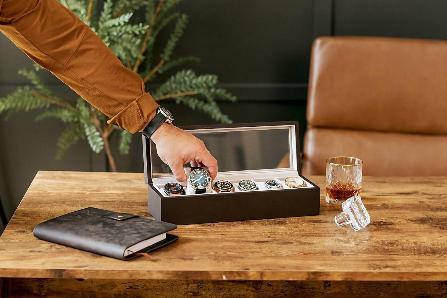Wooden Watch Box Organizer