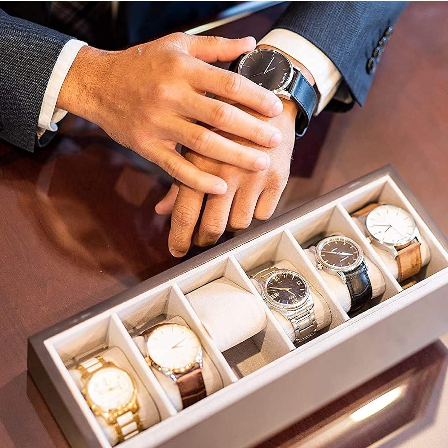 Wooden Watch Box Organizer