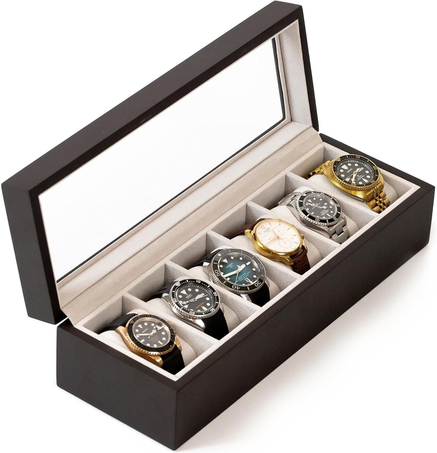 Wooden Watch Box Organizer