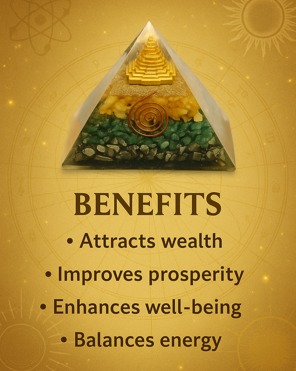 Sri Yantra Wealth Pyramid
