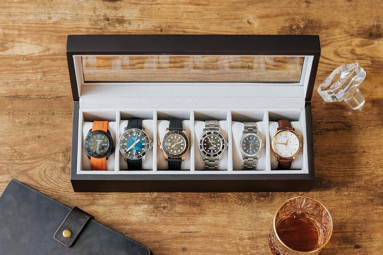 Wooden Watch Box Organizer