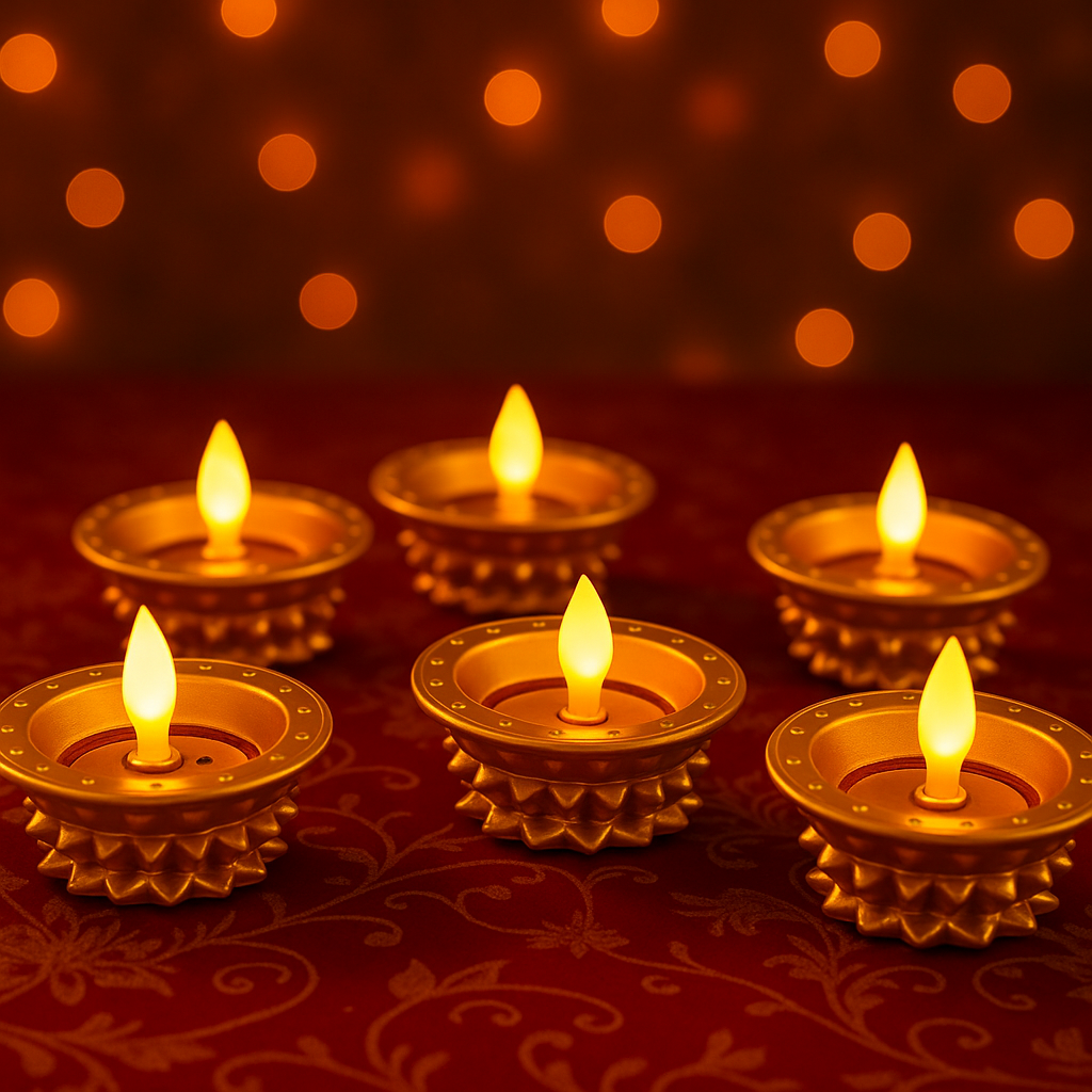Water Pouring  Diya Led Light